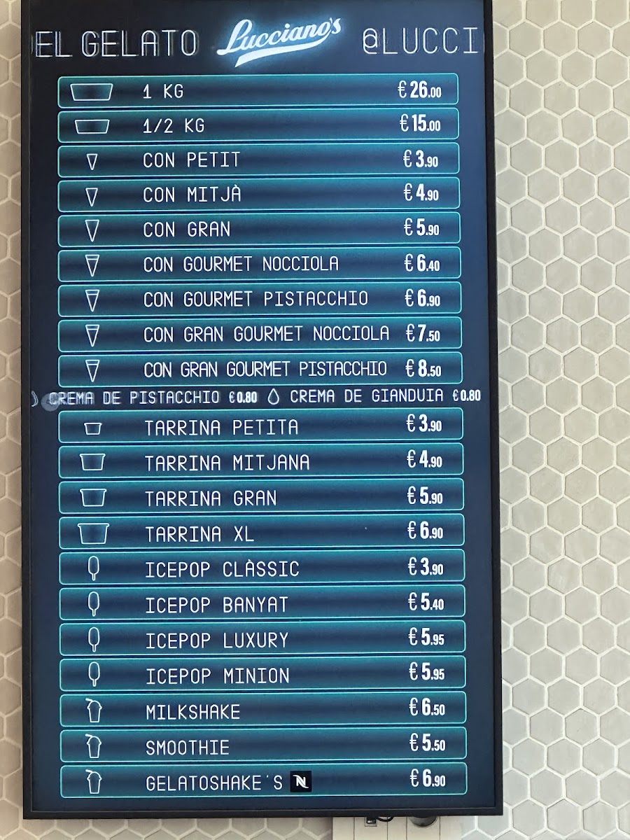 Lucciano’s Photo Menu 9