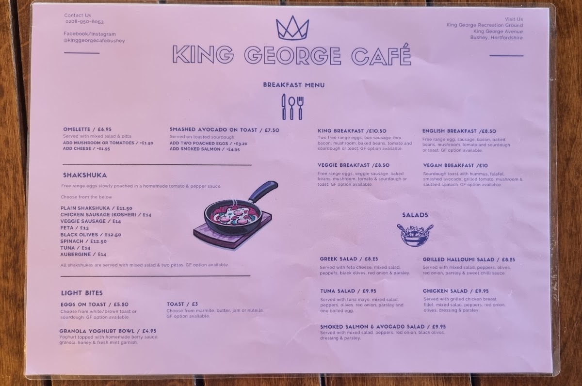 Park Café Photo Menu 1