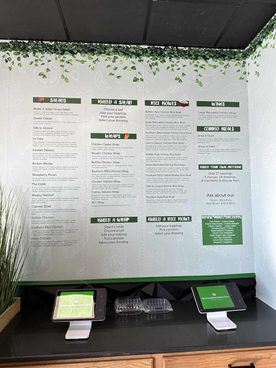 Shake-A-Salad Photo Menu 2