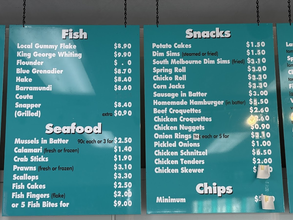 Blue Ocean Fish & Chippery Photo Menu 5