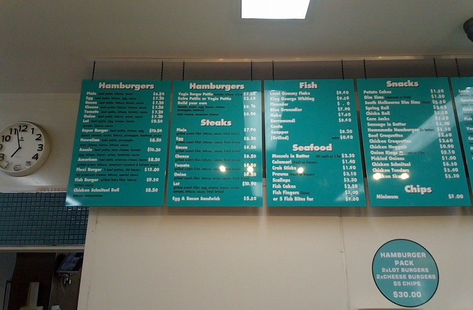 Blue Ocean Fish & Chippery Photo Menu 7