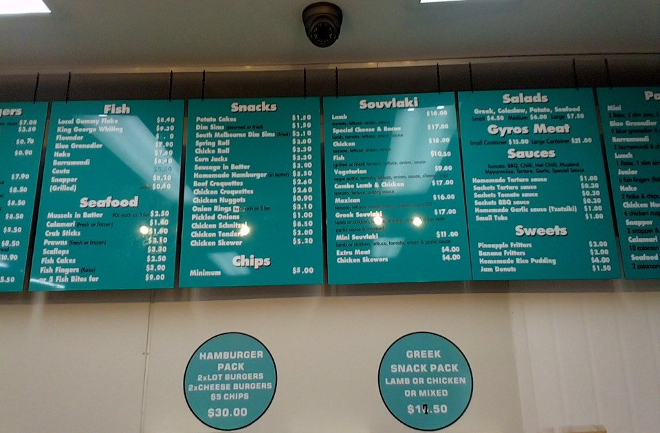 Blue Ocean Fish & Chippery Photo Menu 9