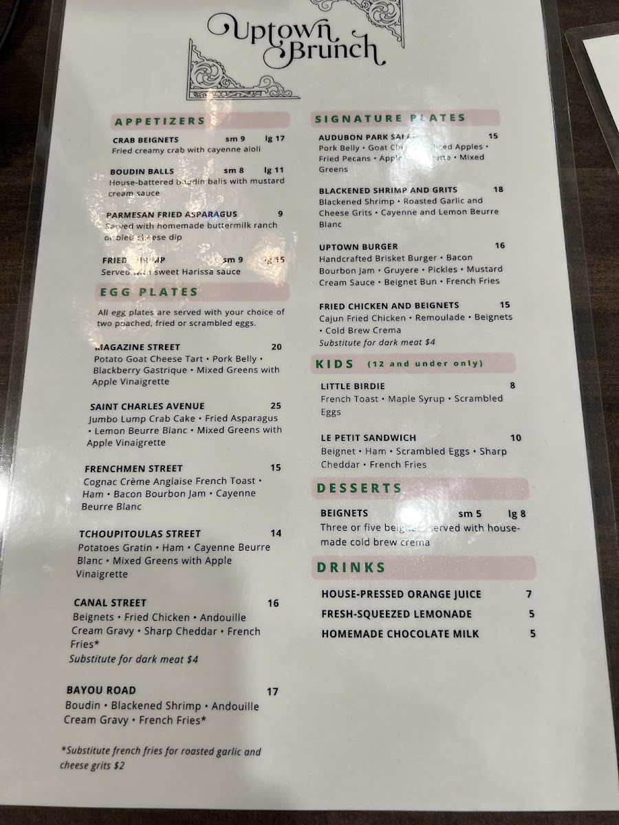 Harvest Coffee - Caprock Photo Menu 2
