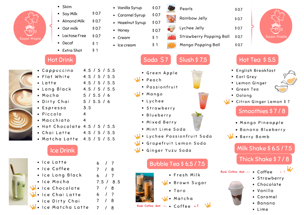 Sugar Maple Japanese Restaurant & Cafe Photo Menu 3