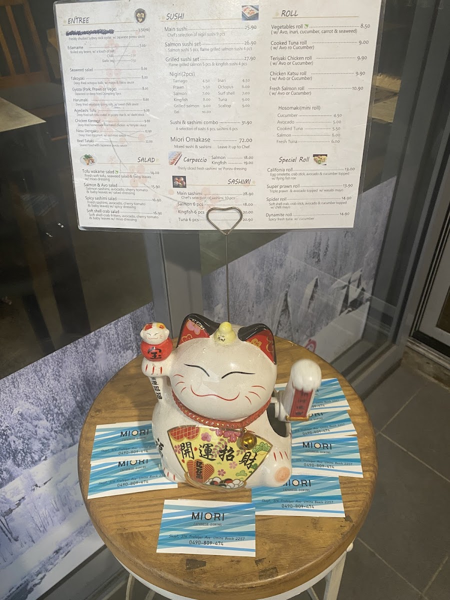 Miori japanese Restaurant Photo Menu 6