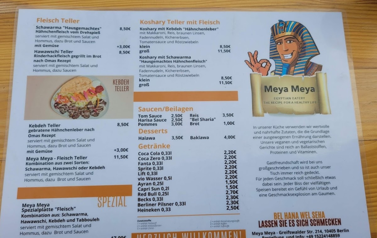 Meya Meya - ägyptisches Essen Photo Menu 9
