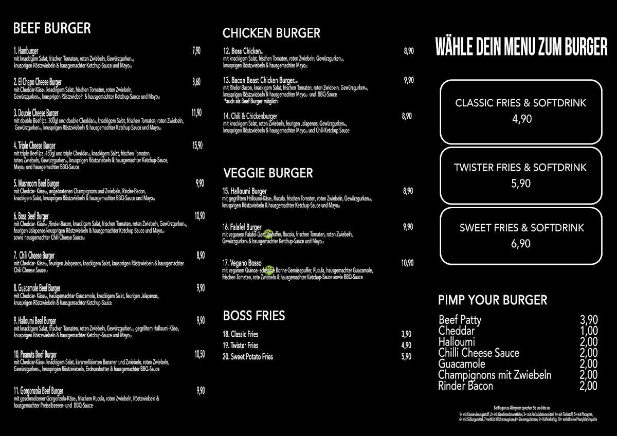 Burger Boss Photo Menu 1