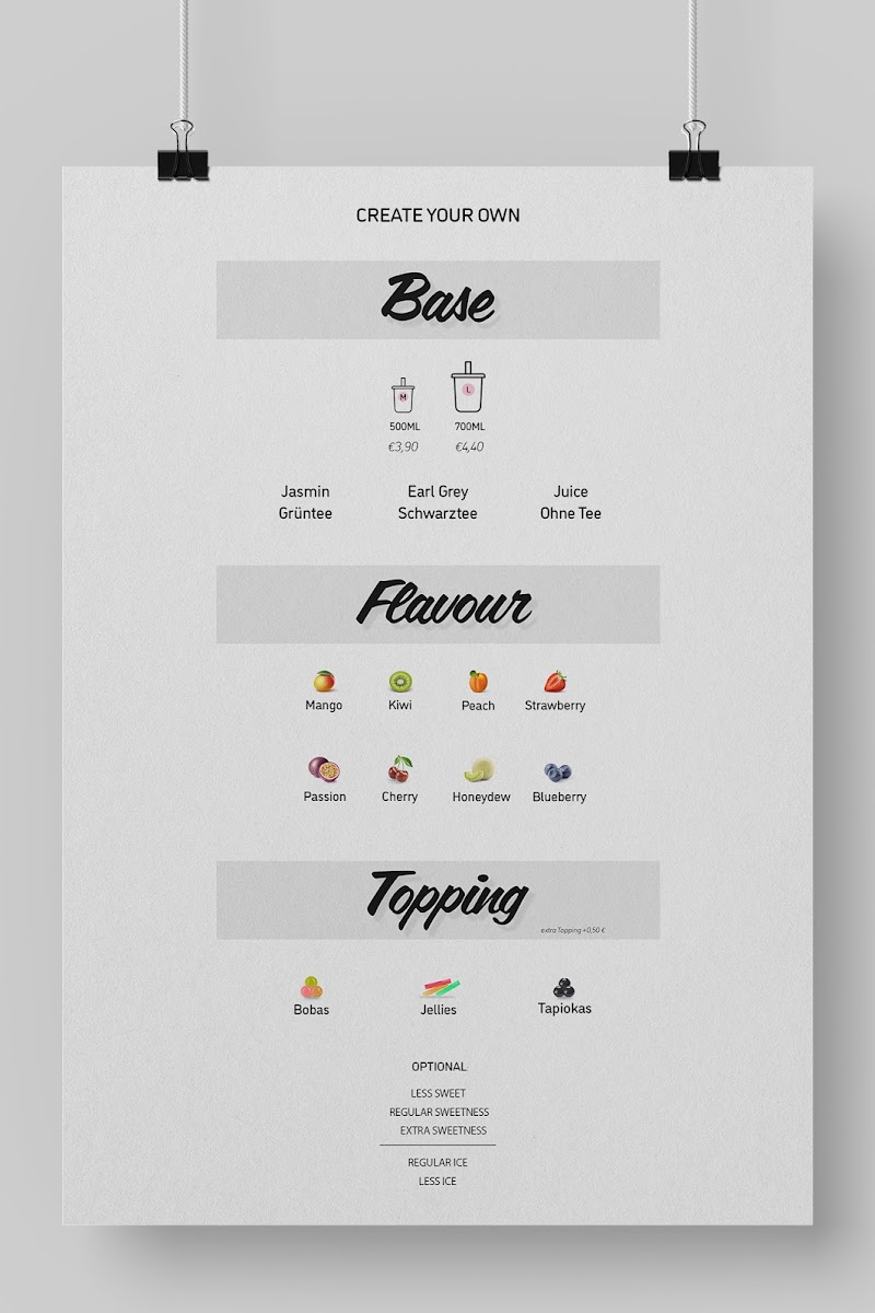 Infinitea Photo Menu 1