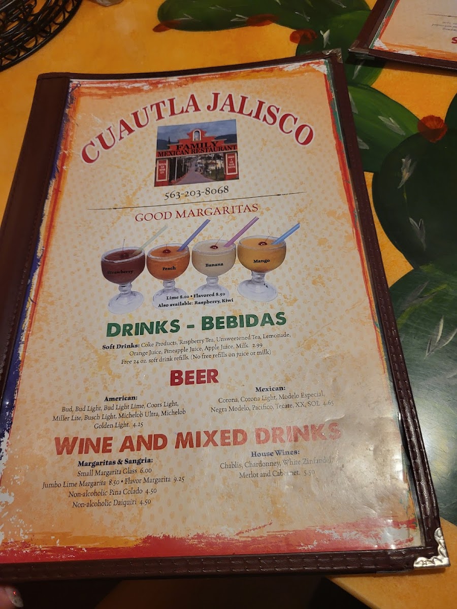 Cuautla Jalisco Family Mexican Restaurant Photo Menu 5