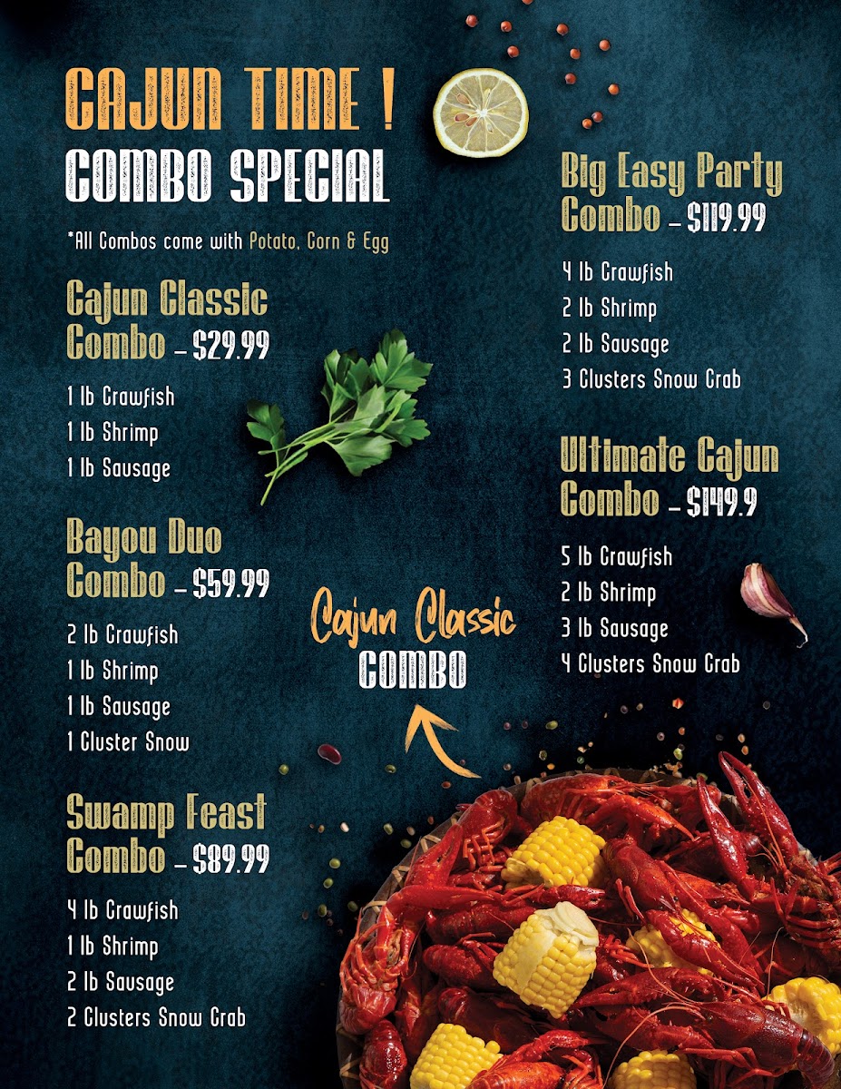 Wild Cajun Photo Menu 3
