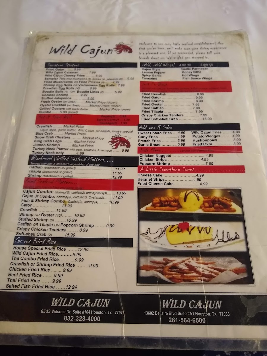 Wild Cajun Photo Menu 6