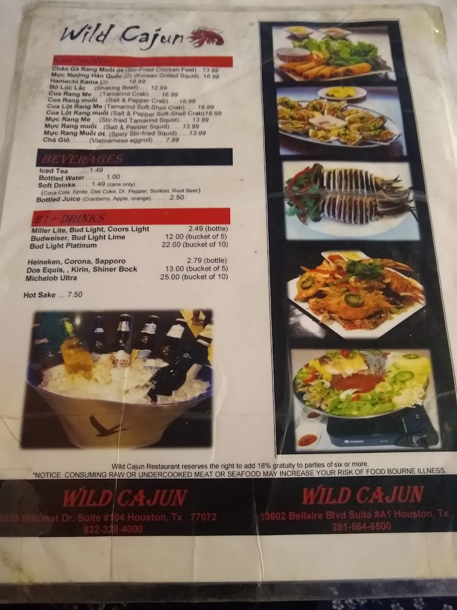 Wild Cajun Photo Menu 8