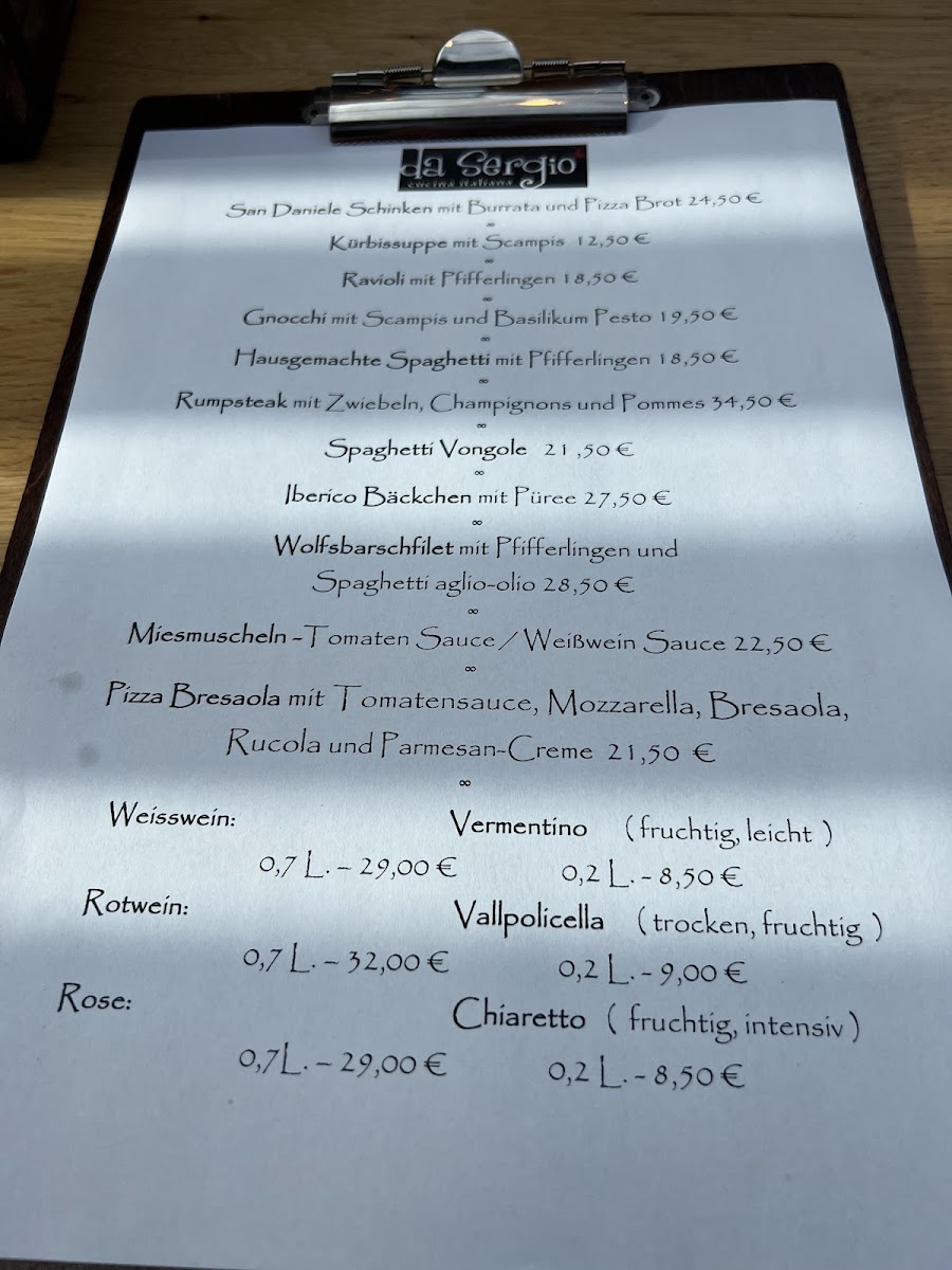 Ristorante da Sergio Bad Zwischenahn Photo Menu 3