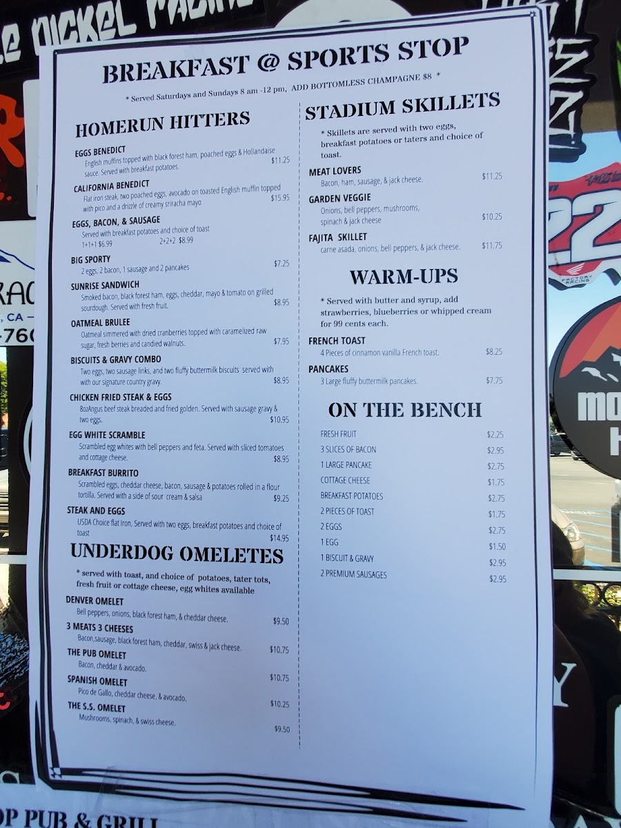 Sports Stop Pub & Grill Photo Menu 3