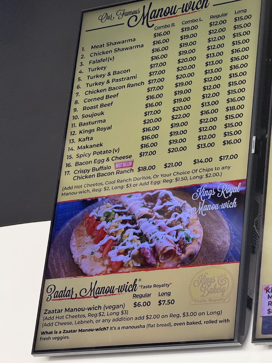 Kings Bakery Canton Photo Menu 10