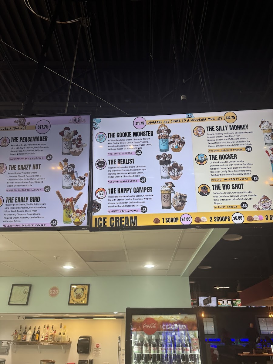 Mean Mugs Milkshake Bar Photo Menu 1