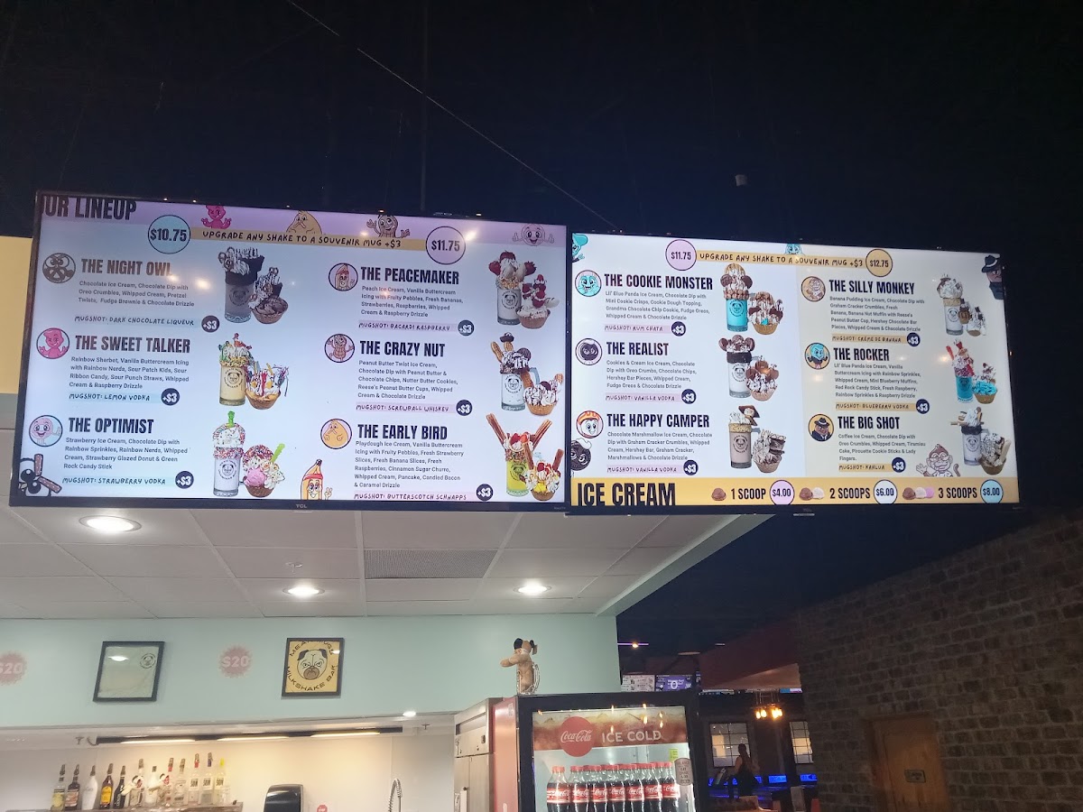 Mean Mugs Milkshake Bar Photo Menu 2
