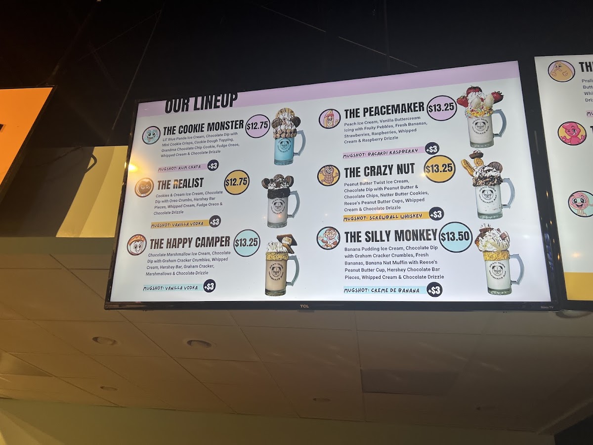 Mean Mugs Milkshake Bar Photo Menu 5