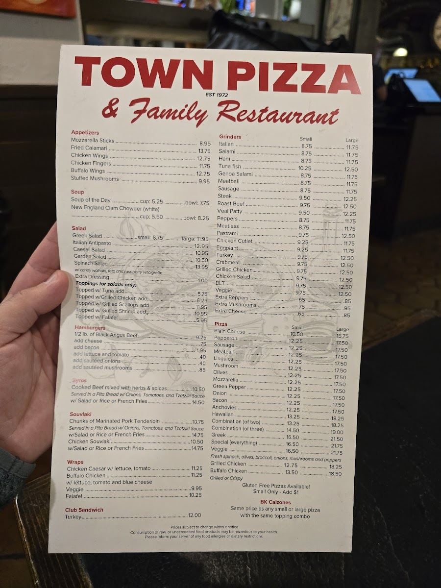 Town Pizza Photo Menu 2