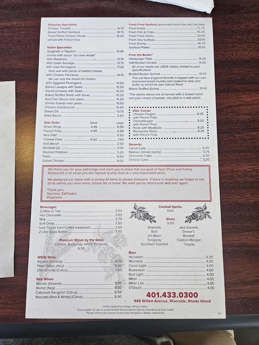 Town Pizza Photo Menu 3