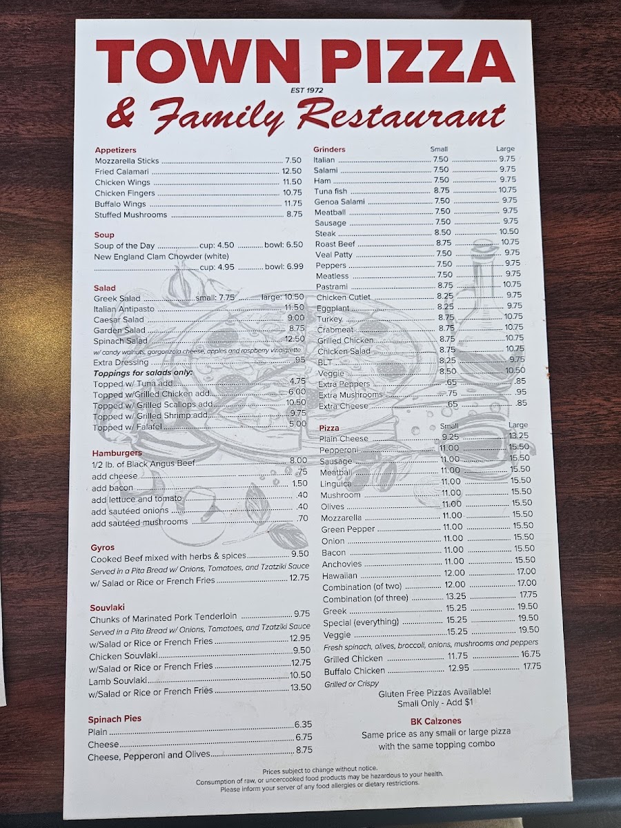 Town Pizza Photo Menu 4