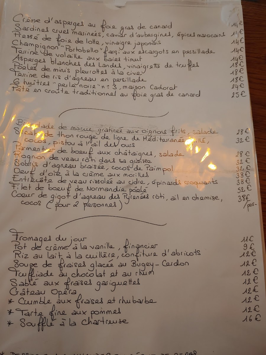 Le Repaire de Cartouche Photo Menu 1