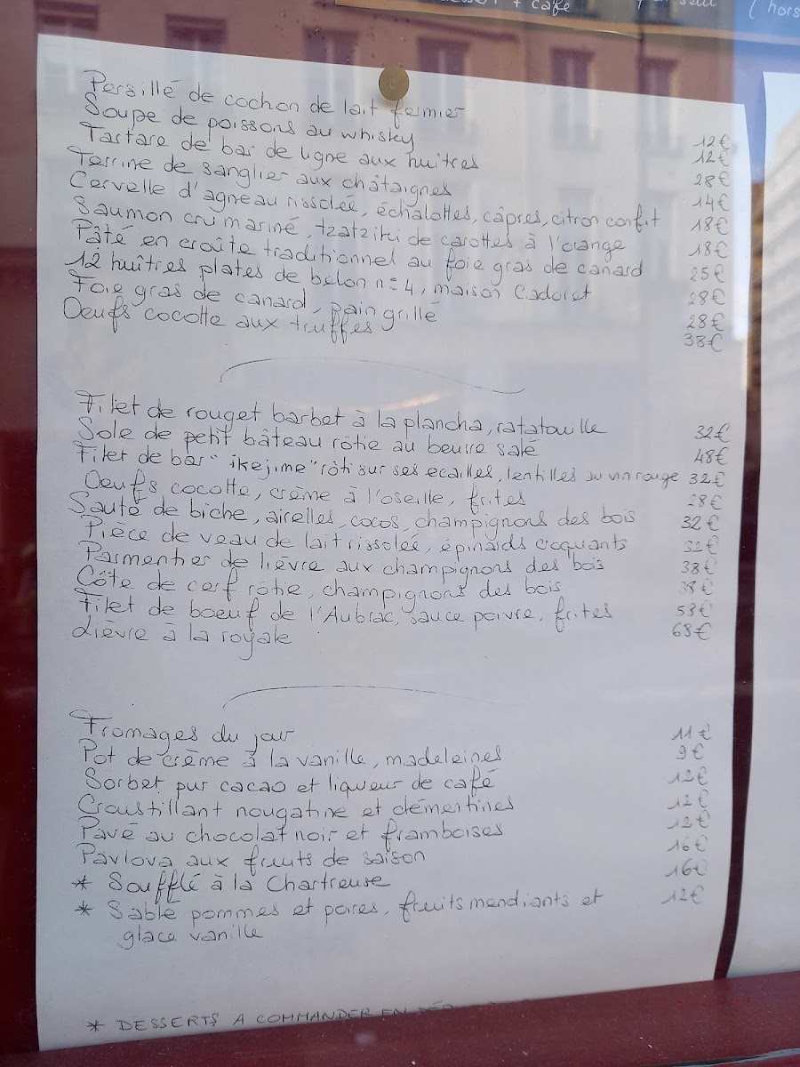 Le Repaire de Cartouche Photo Menu 3