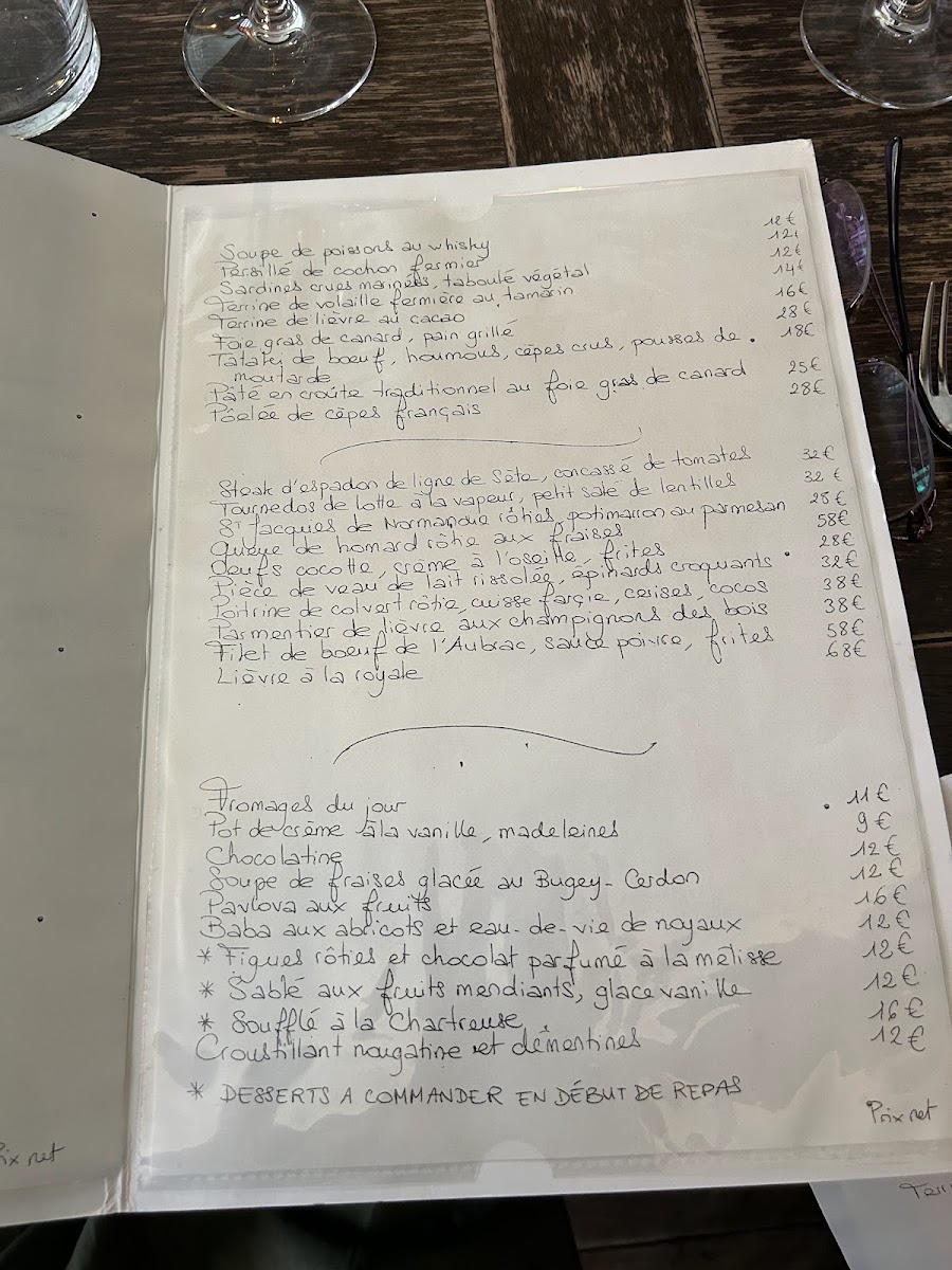 Le Repaire de Cartouche Photo Menu 5