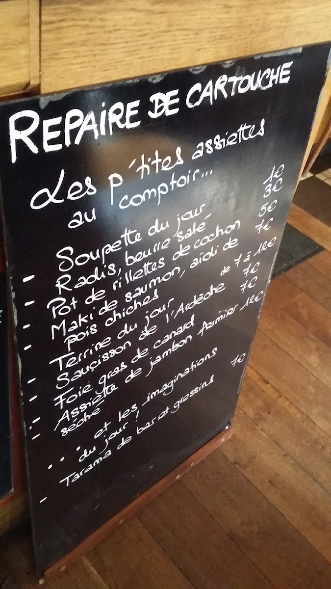 Le Repaire de Cartouche Photo Menu 6