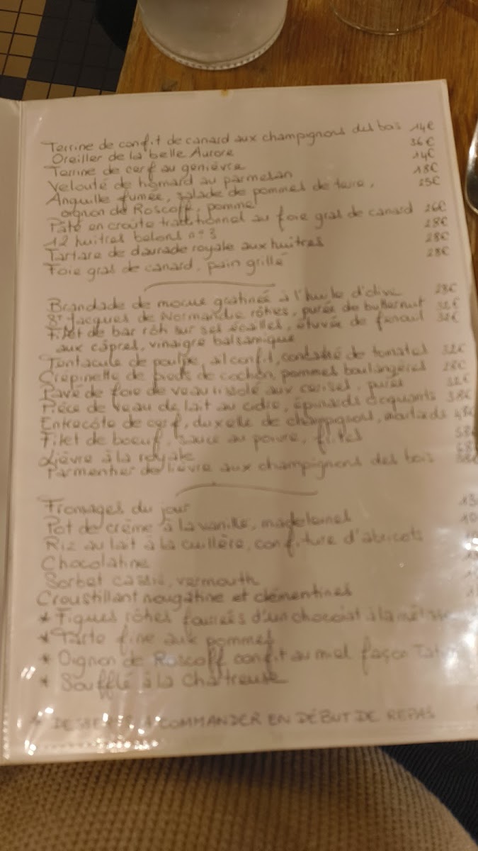 Le Repaire de Cartouche Photo Menu 9