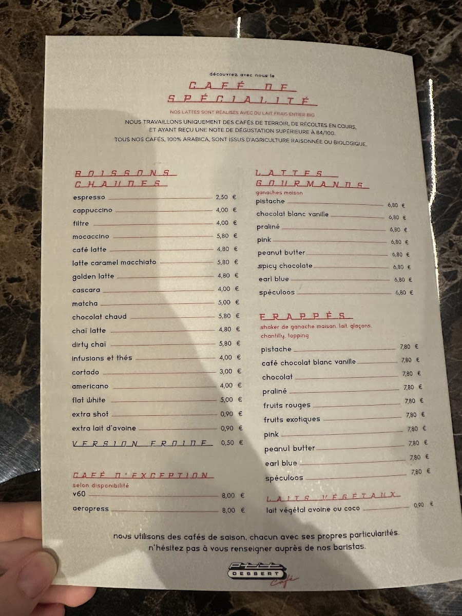 Café P'tit Dessert Photo Menu 2