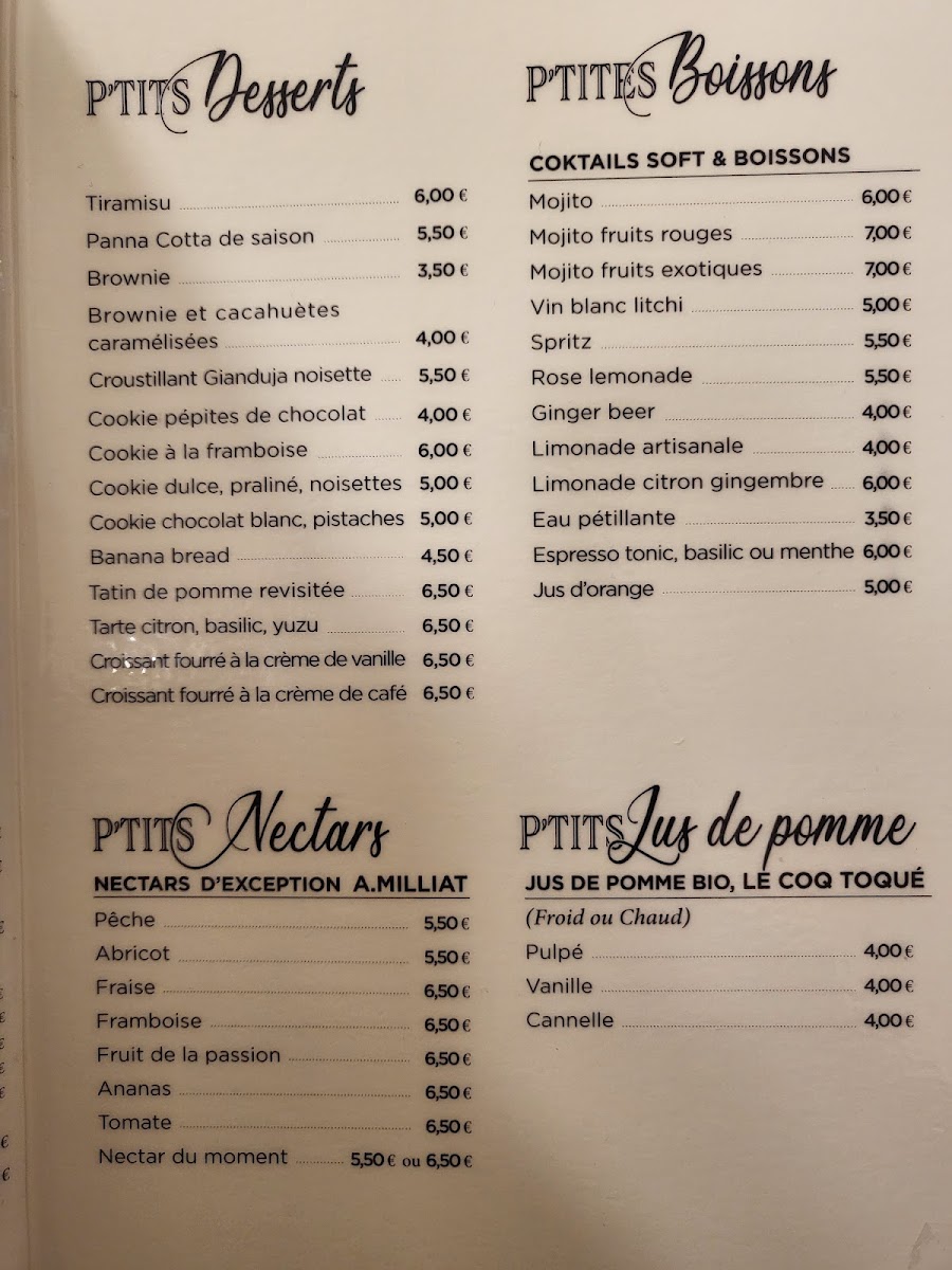 Café P'tit Dessert Photo Menu 7