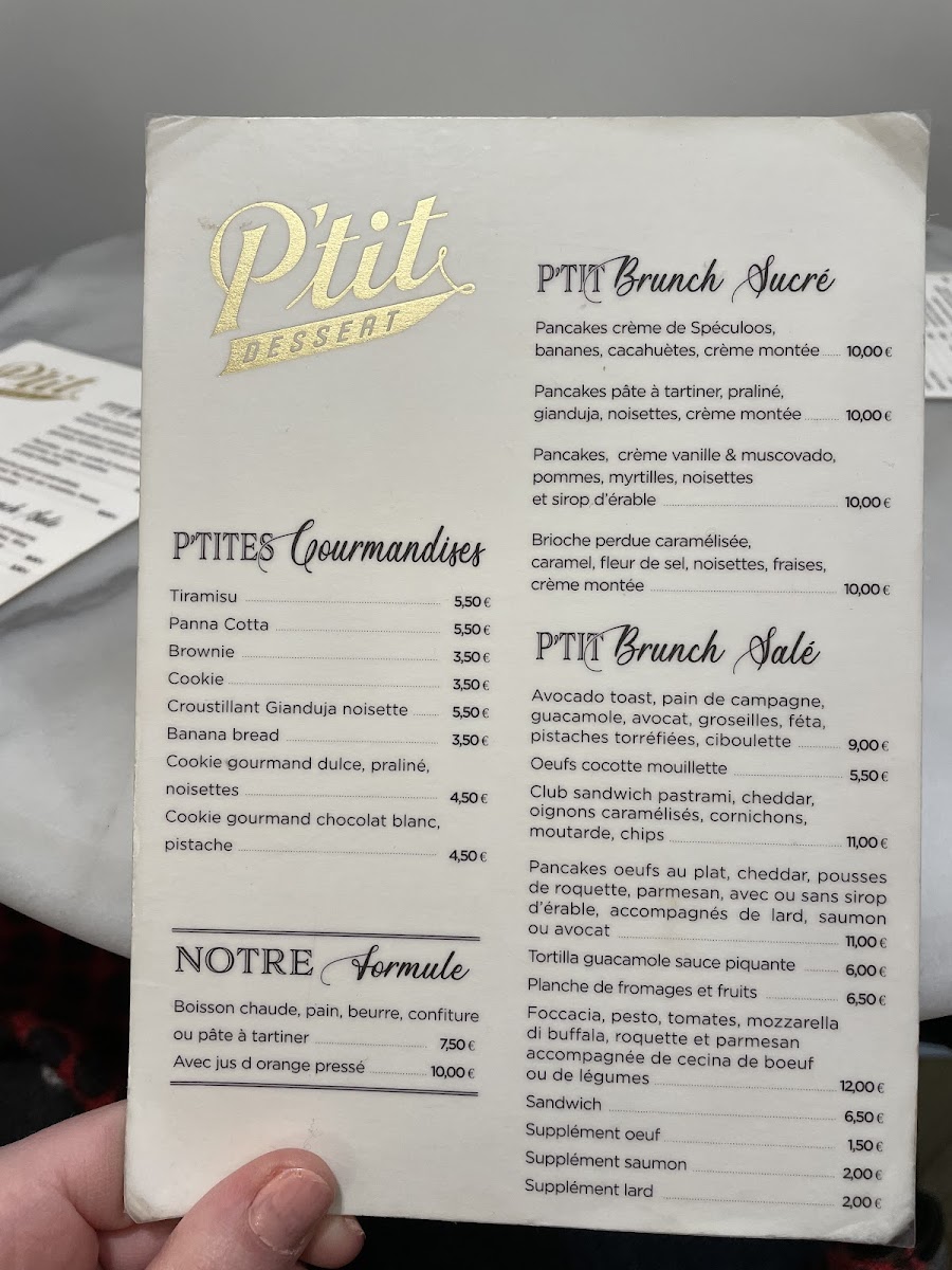 Café P'tit Dessert Photo Menu 8