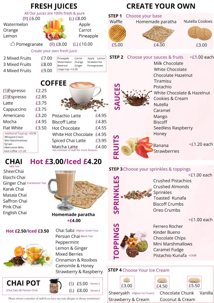 Afghan Taste Photo Menu 2