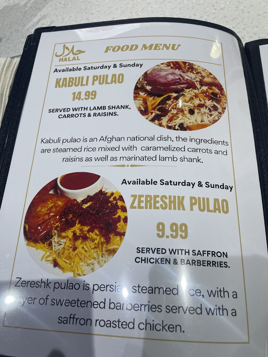 Afghan Taste Photo Menu 6