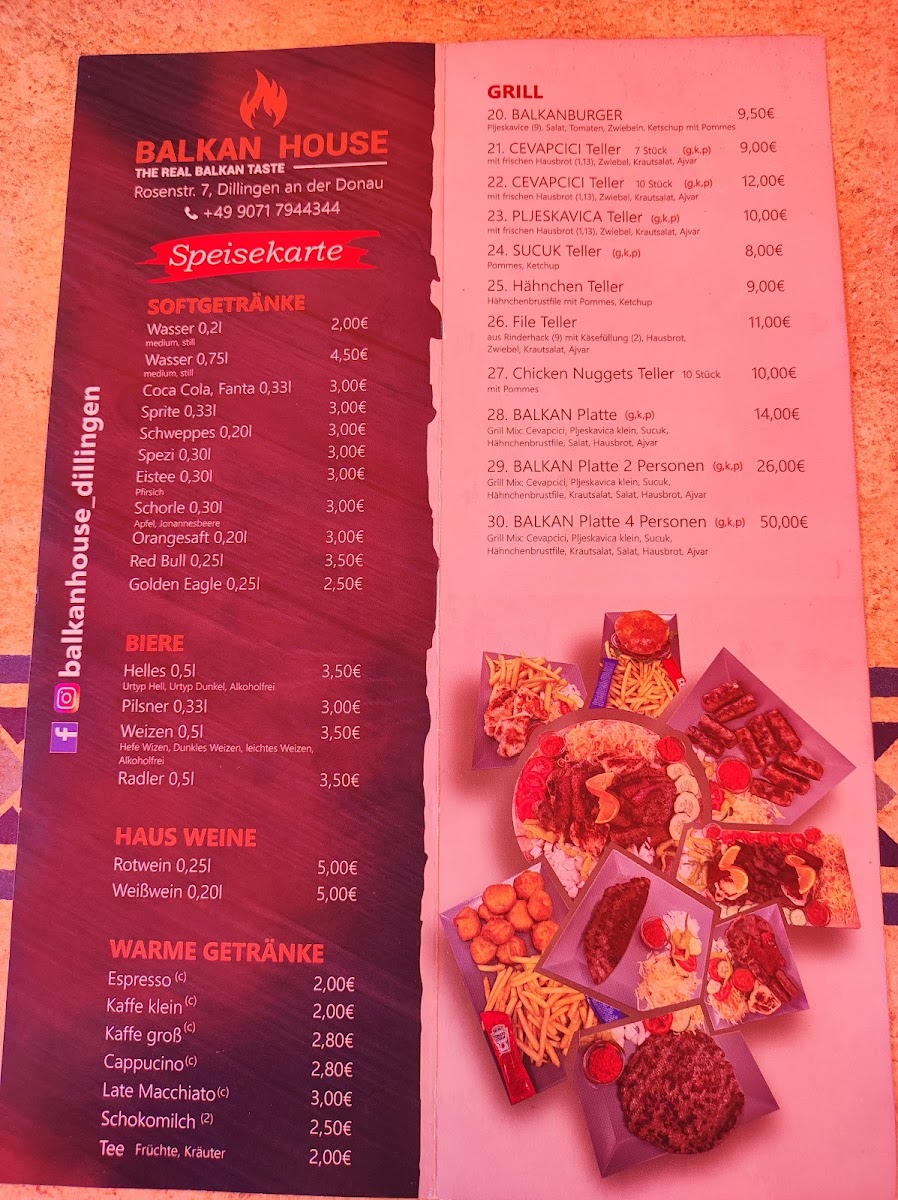 Balkan House Photo Menu 4