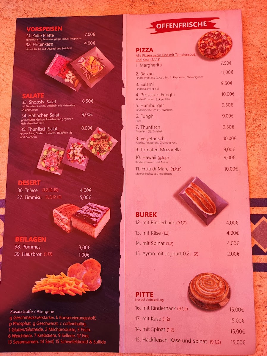 Balkan House Photo Menu 5