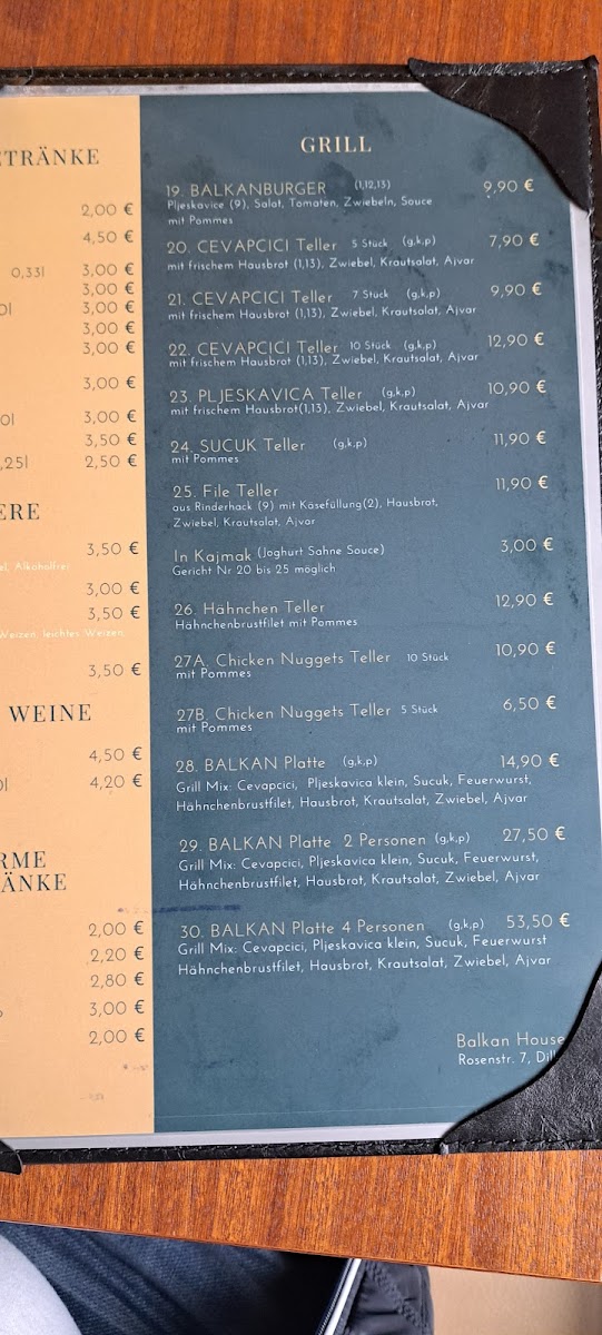 Balkan House Photo Menu 6