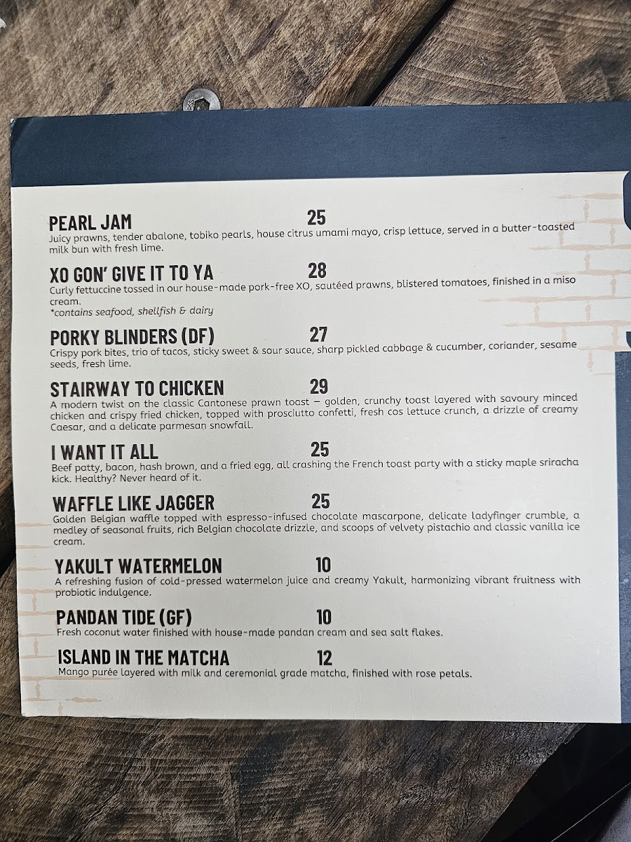 Henry Lee's Redfern Photo Menu 2