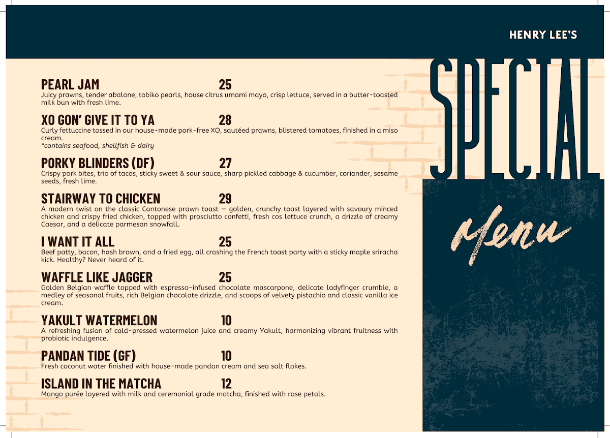 Henry Lee's Redfern Photo Menu 7