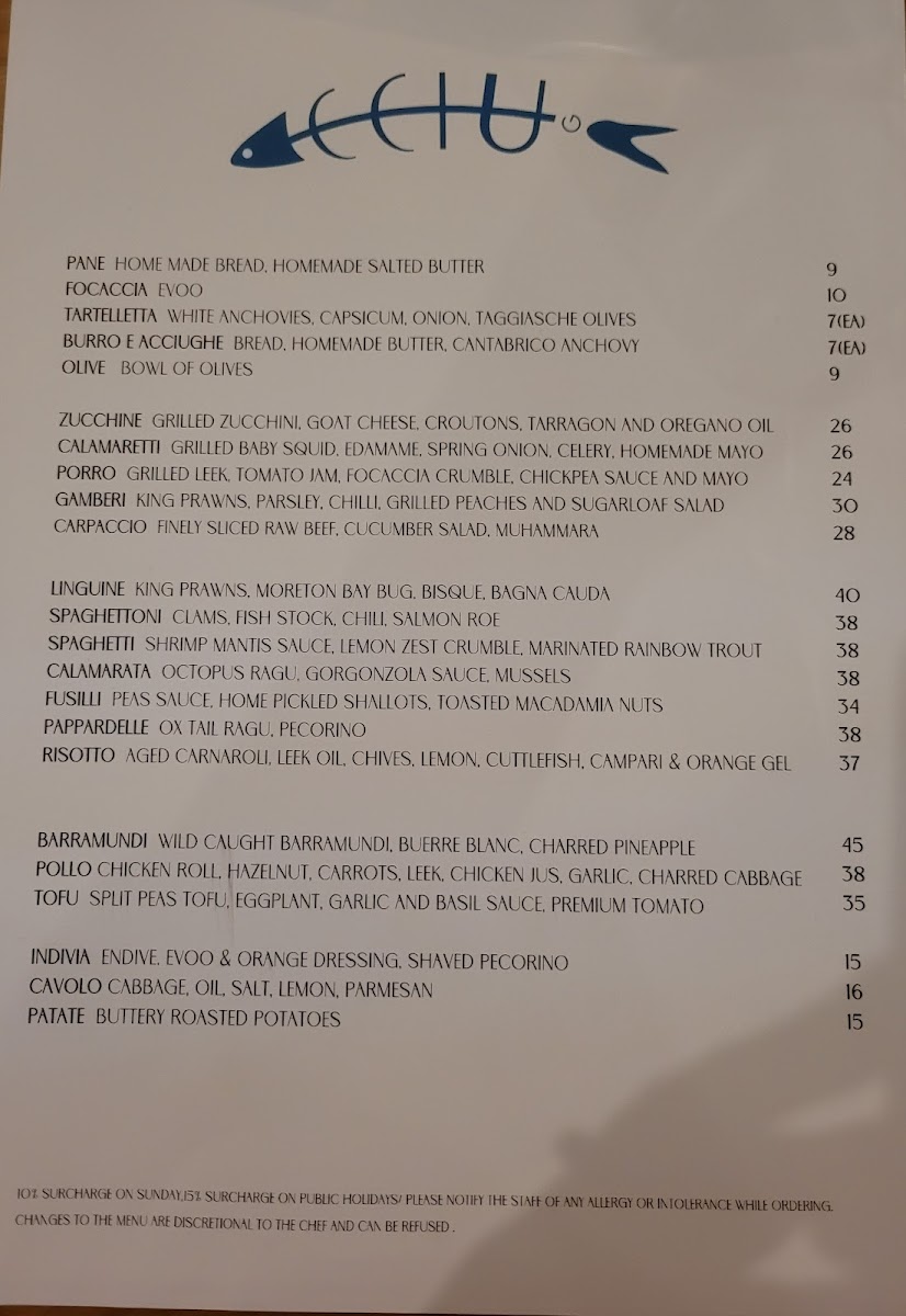 Acciuga Restaurant Photo Menu 3