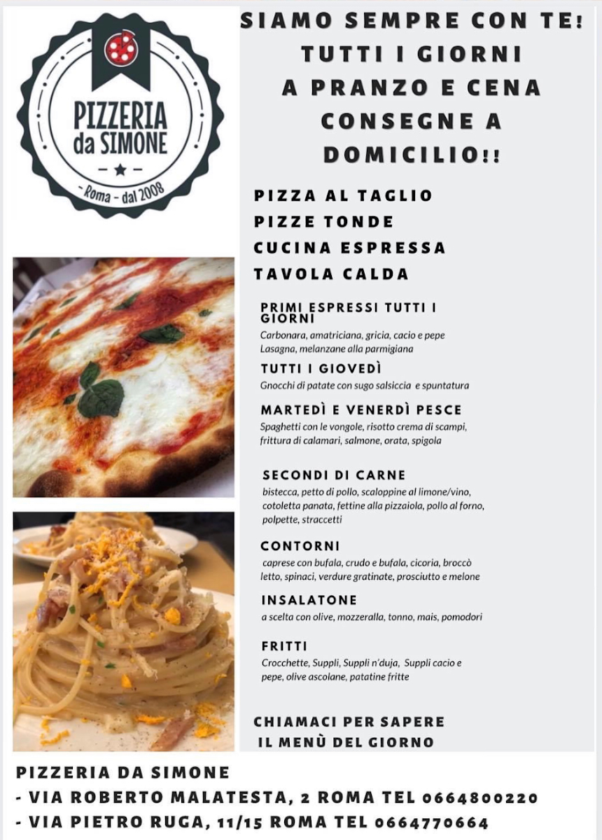 Pizzeria da Simone Malatesta Photo Menu 6
