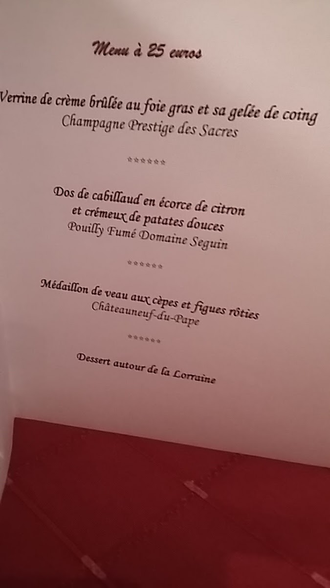Restaurant D'application Stanislas Photo Menu 2
