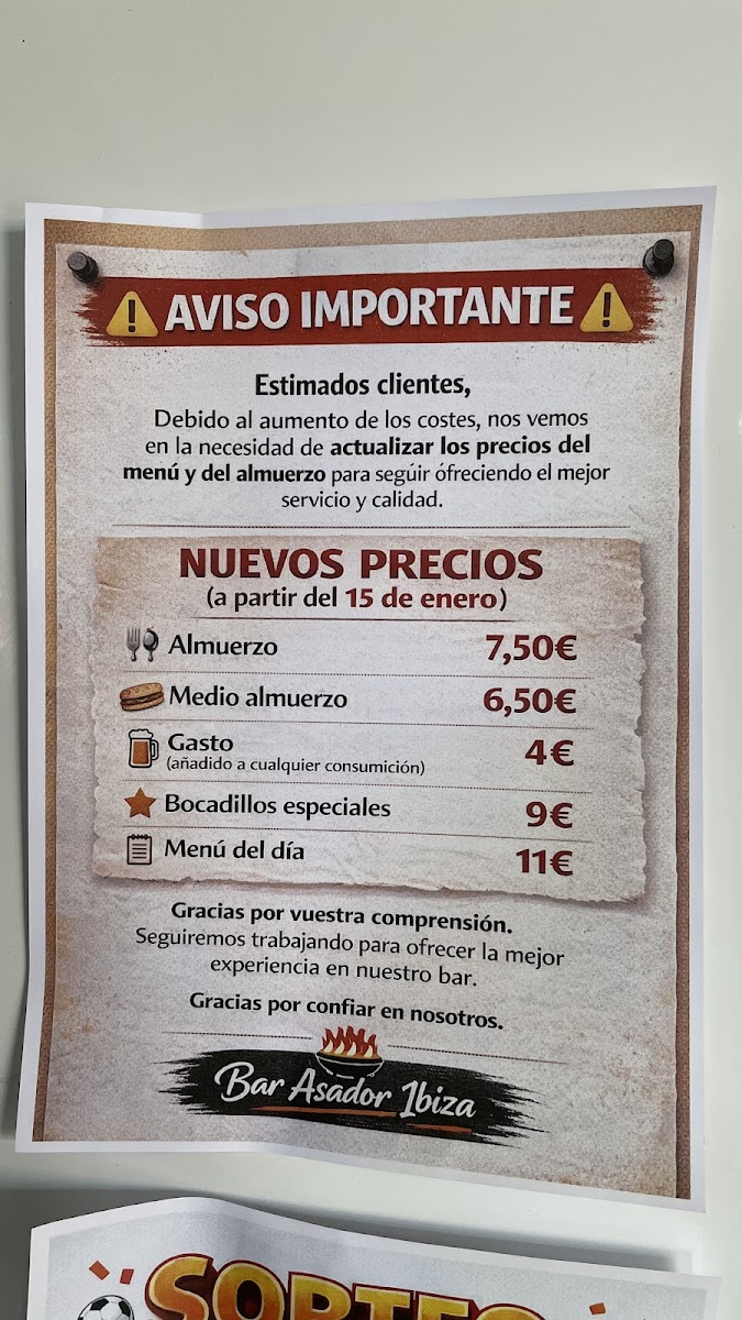 Bar Asador Ibiza Photo Menu 3