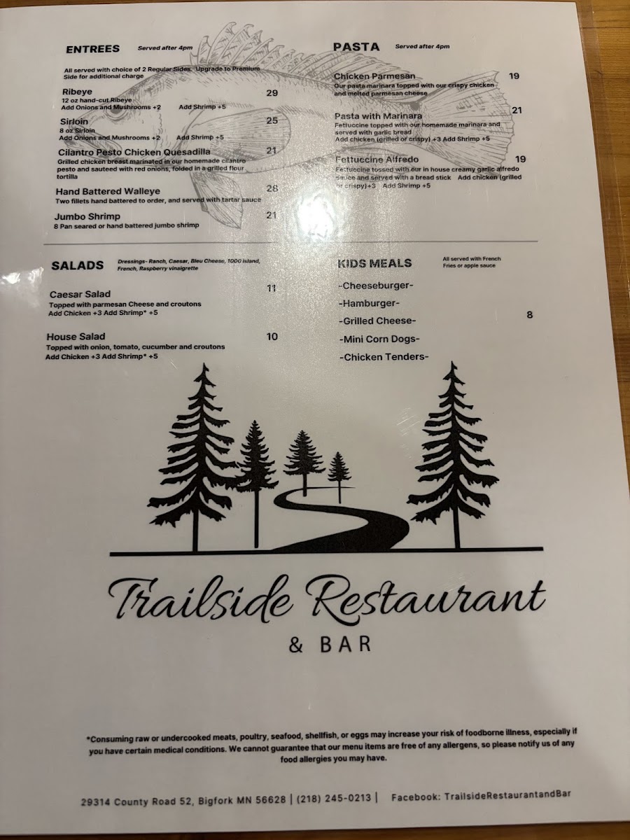 Trailside Restaurant and Bar Photo Menu 4