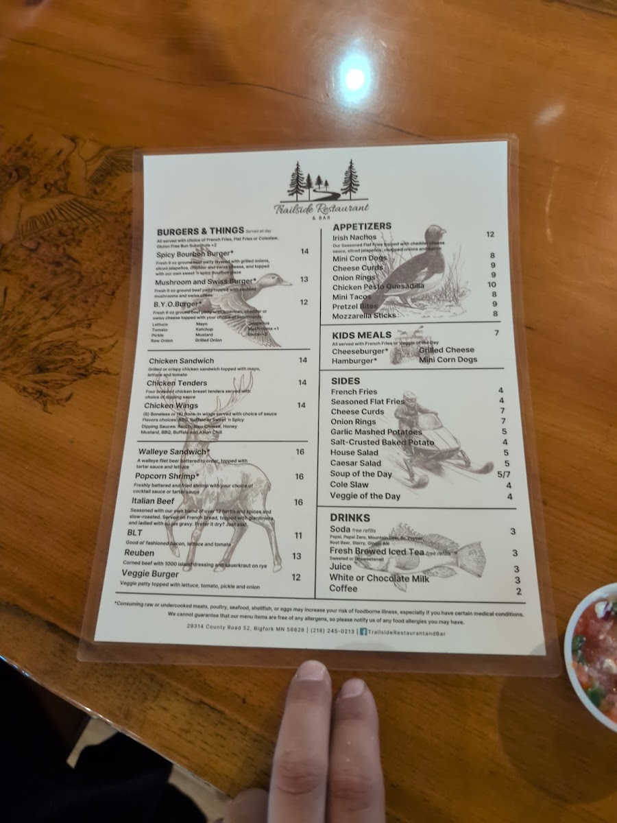 Trailside Restaurant and Bar Photo Menu 5
