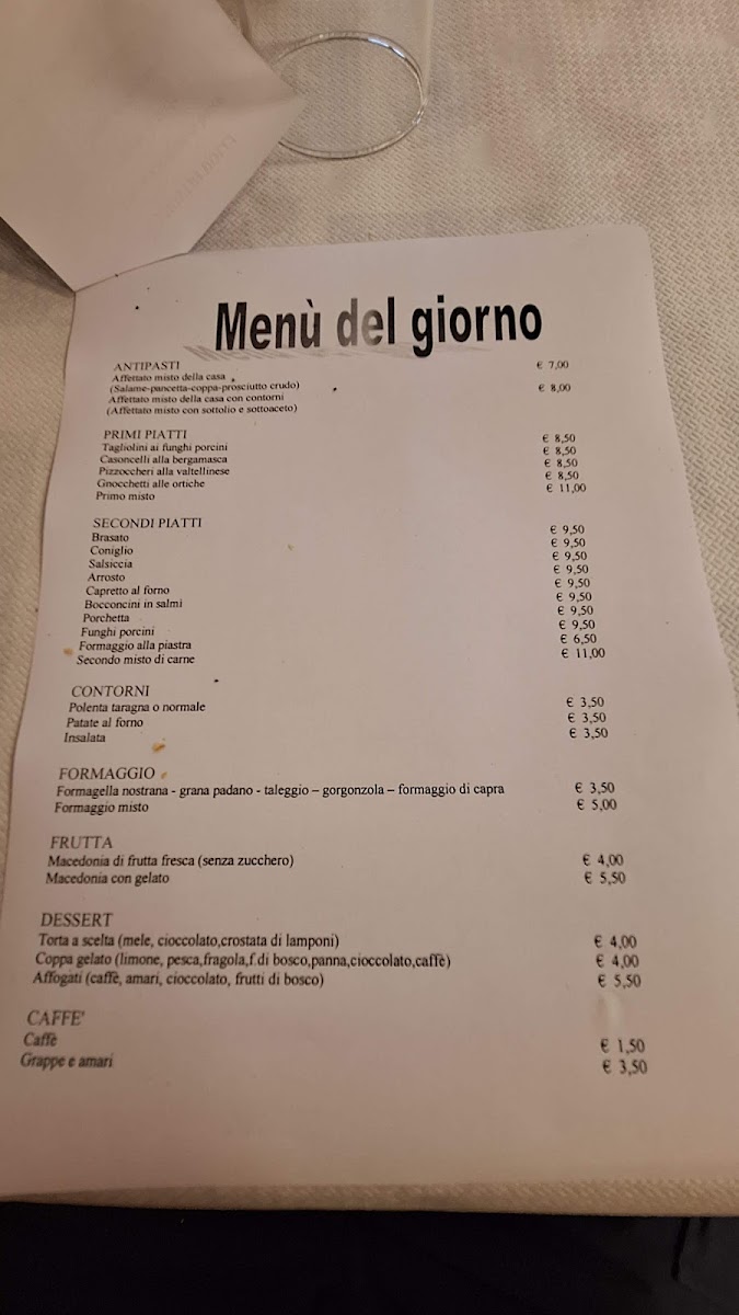Trattoria Merelli Salmezza Photo Menu 1