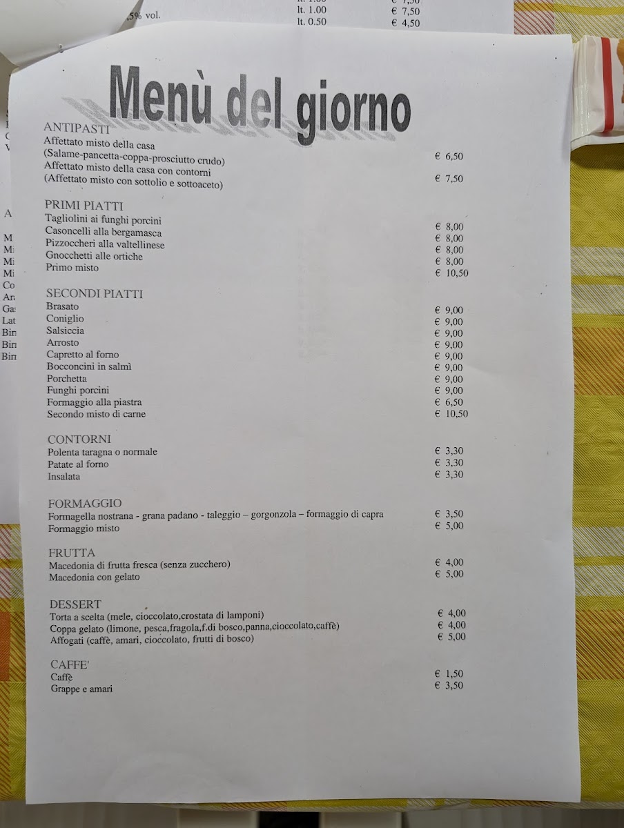 Trattoria Merelli Salmezza Photo Menu 2