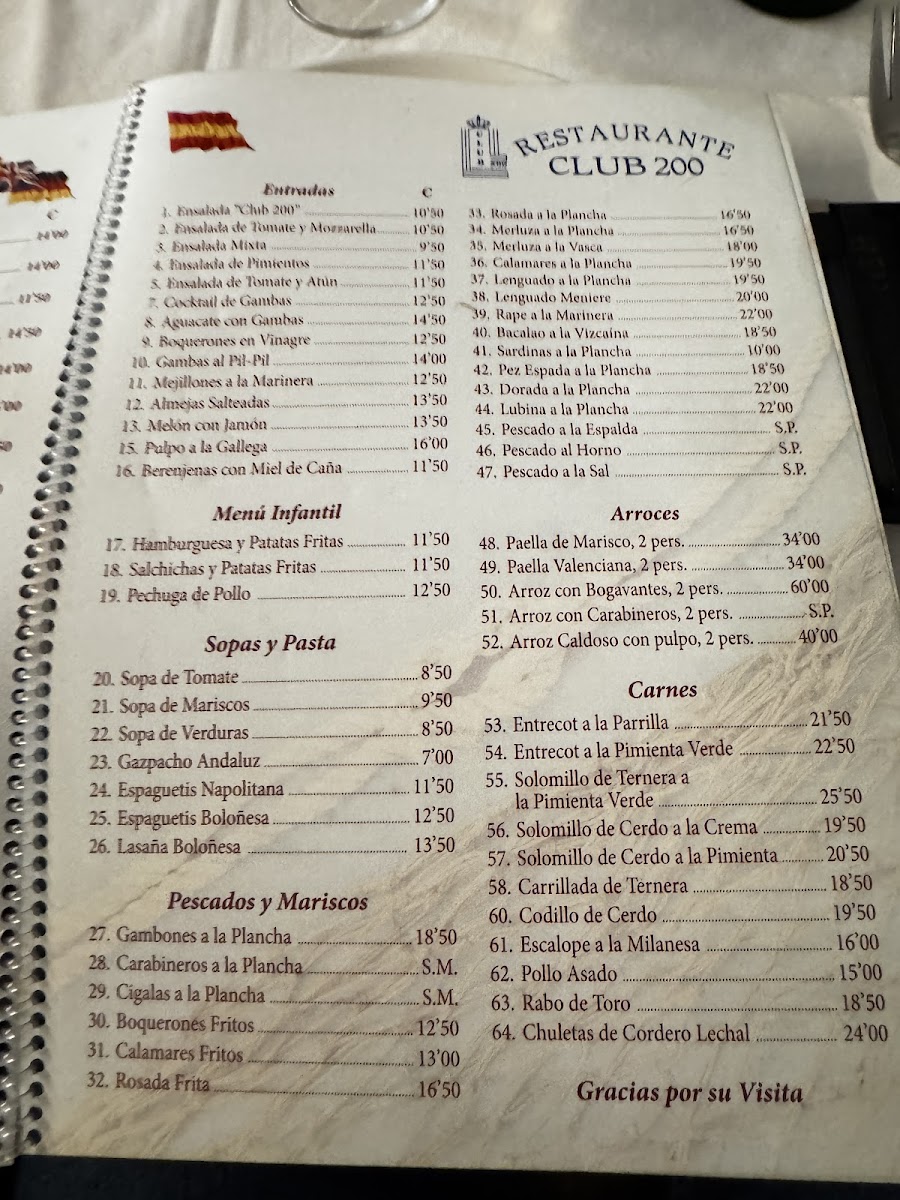 Restaurante Club 200 Photo Menu 10