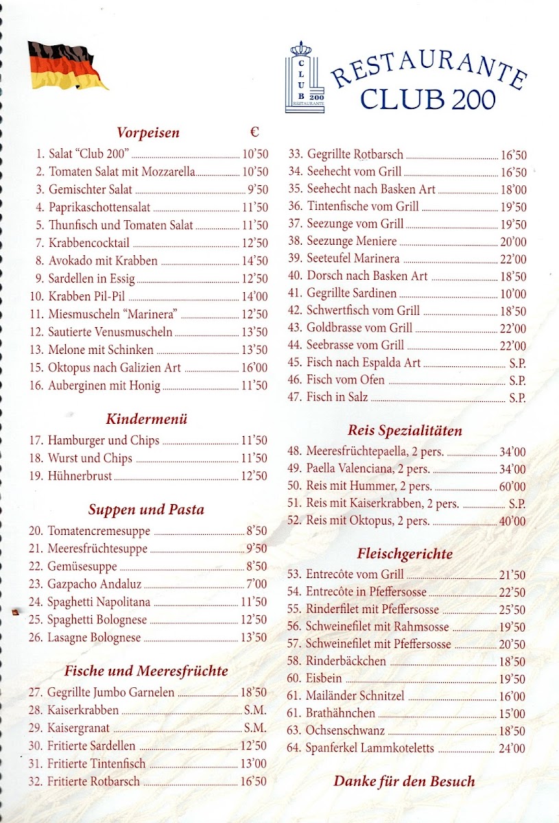 Restaurante Club 200 Photo Menu 5